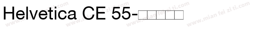 Helvetica CE 55字体转换